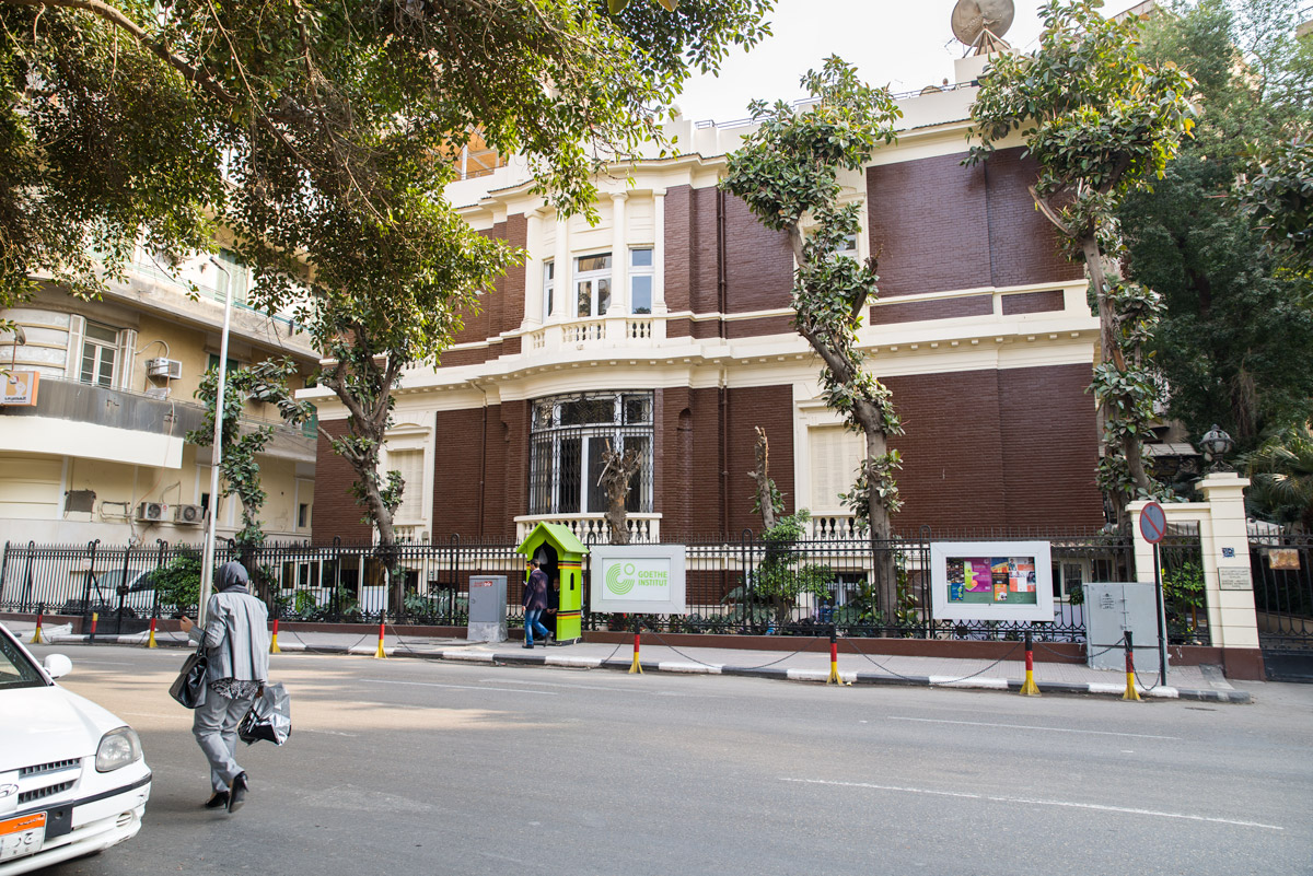 The Goethe-Institut's building in downtown Cairo. 